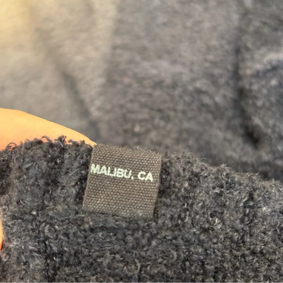 Barefoot Dreams Cozy Chic Lite Calypso Waterfall Cardigan Ombre Pewter Black S/M - Picture 8 of 11